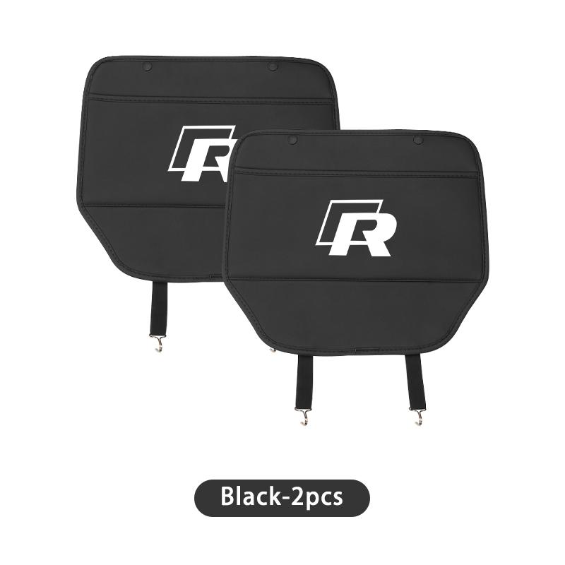 New 2026 Emblems Car Anti-kick Pad Leather Auto Seat Back Protector Pads Anti Scratch For VW Jetta Golf Beetle CC EOS MK2 MK4 EK1 g1