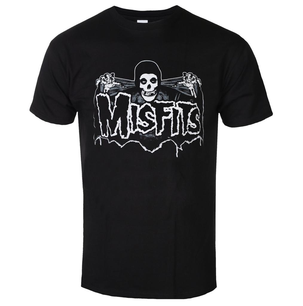 Misfits Razamataz Art Pattern Horror Punk Band Tshirt Casual Street Style Tshirt Suitable For Both Unisex And Unisex