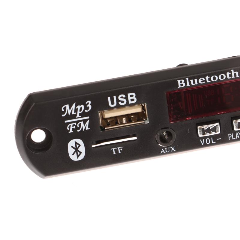 1 Set 12V Wireless Bluetooth 5.0 120W Amplifier Mp3 Player Decoder Board Car Audio Usb Tf Fm Radio Recording Call For Speaker