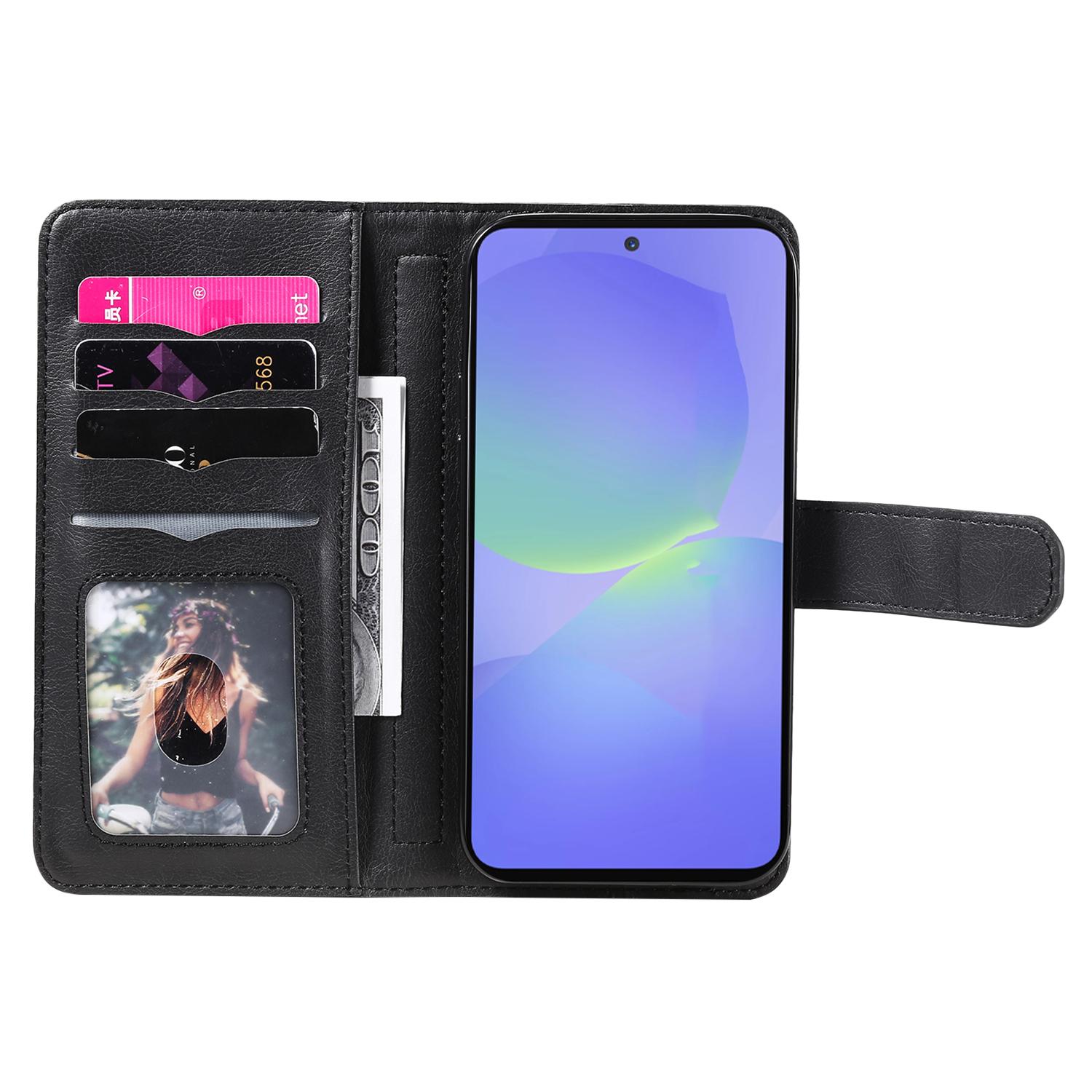 

For Samsung Galaxy A36 5G Leather Case with 10 Card Holder Phone Cover Stand Wine Red