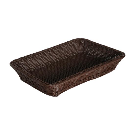 Yousheng Woven Fruit Basket Stackable Easy Clean Bread Storage Baskets Handmade Storage Bin for Pantry Kitchen Table Rustic Home Decor
