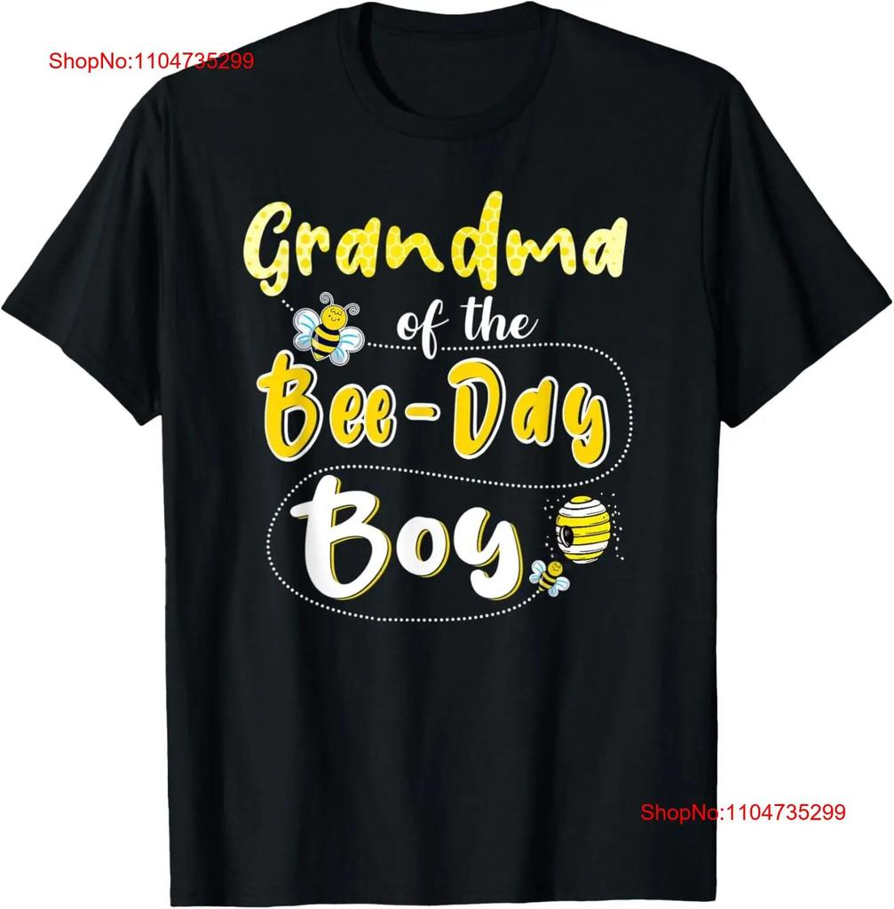 Grandma Of The Bee Day Boy Hive Party Matching Birthday T Shirt Vintage Comfortable Stretched Homme Stylish Streetwear