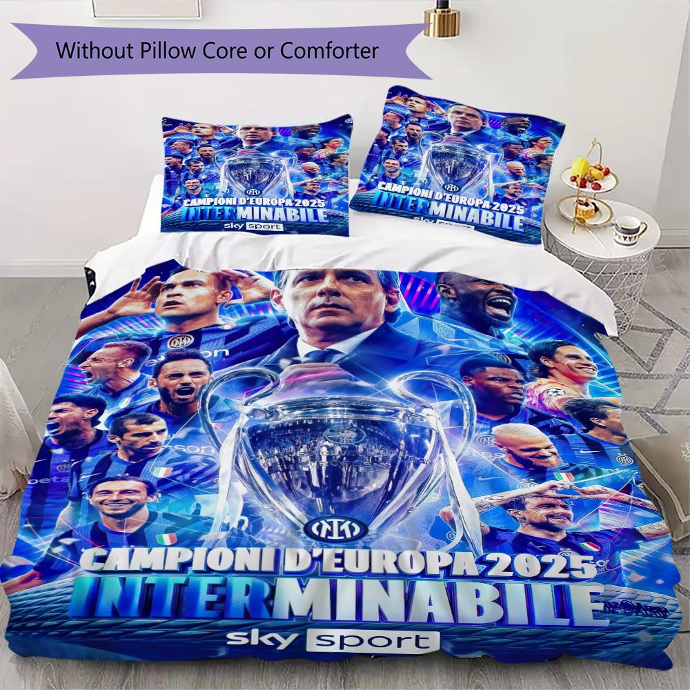 Famous F.C. Internazionale Milano football player Lautaro Martínez Home Decoration Soft Bedding Down Pillowcase Duvet Cover (without core) L8
