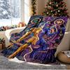 Saint Seiya Pattern Blanket for Home Decoration, Bed, Sofa, Car Travel, Camping, Suitable for All Seasons, Birthday Christmas Gift
