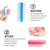 4pk Double-Sided Nail Brushes - Hand & Nail Cleaning Scrubbers (4 Colors)