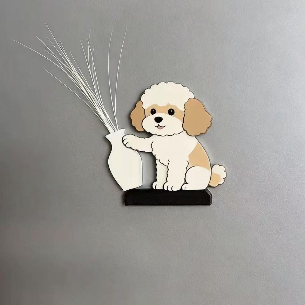 Creative Cat Refrigerator Magnet Cute Pet Hair Collector Cartoon Dog Fridge Magnet  Office Decor