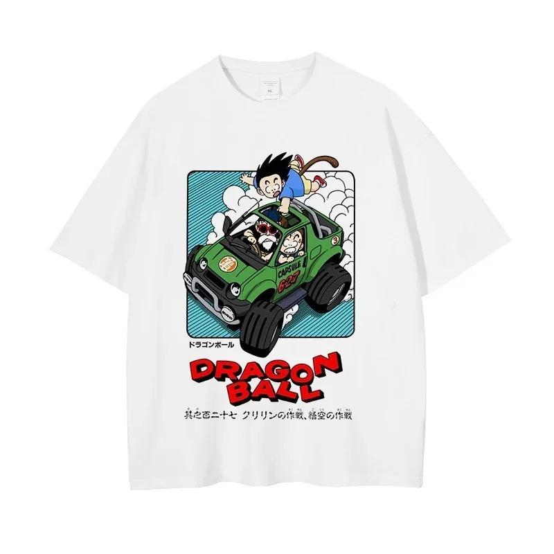 Dragon Ball Z Classic Character Panel Vintage Anime Print Oversized T-Shirt | Unisex Casual Top