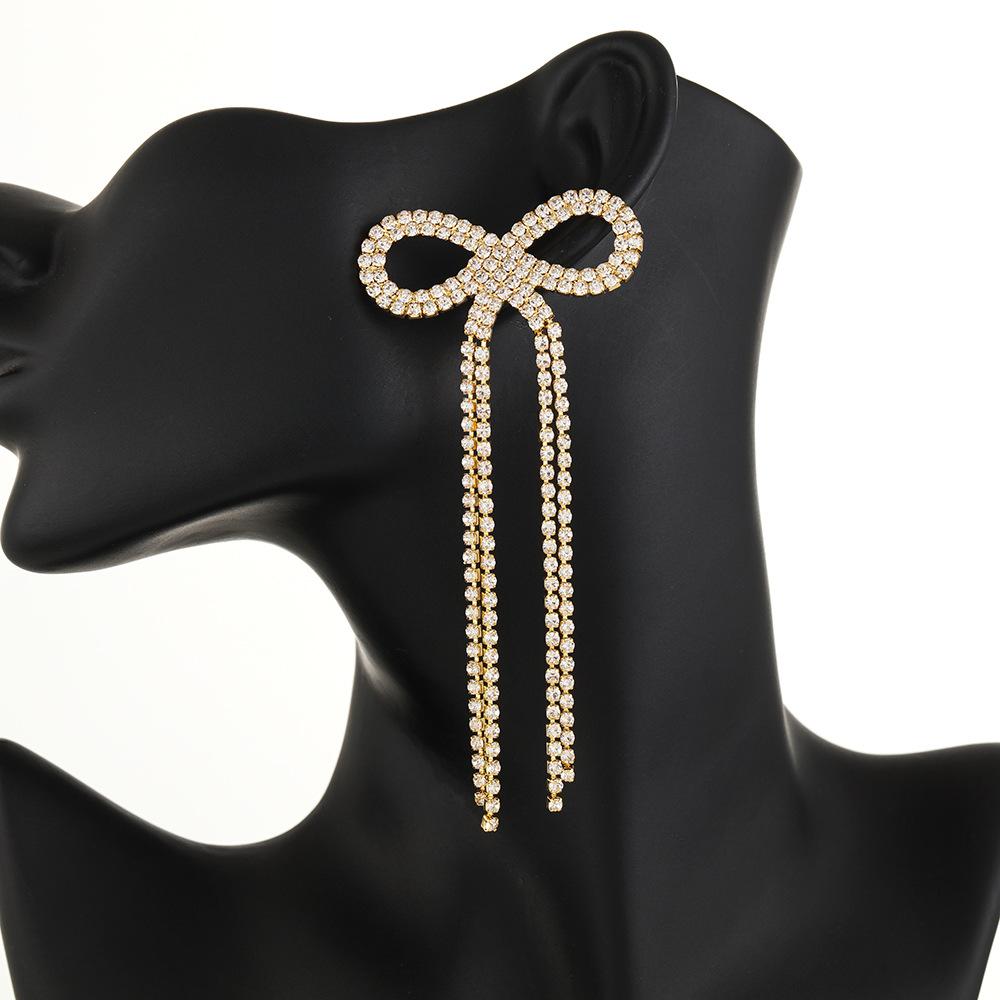 Trendy Tassel Earrings Elegant Stud Earrings Bridal Stage Performance