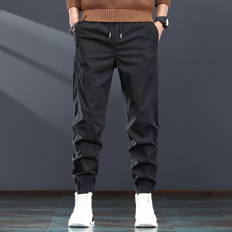 

JieLeNuo Men s Fleece-Lined Jogger Cargo Pants 3XL