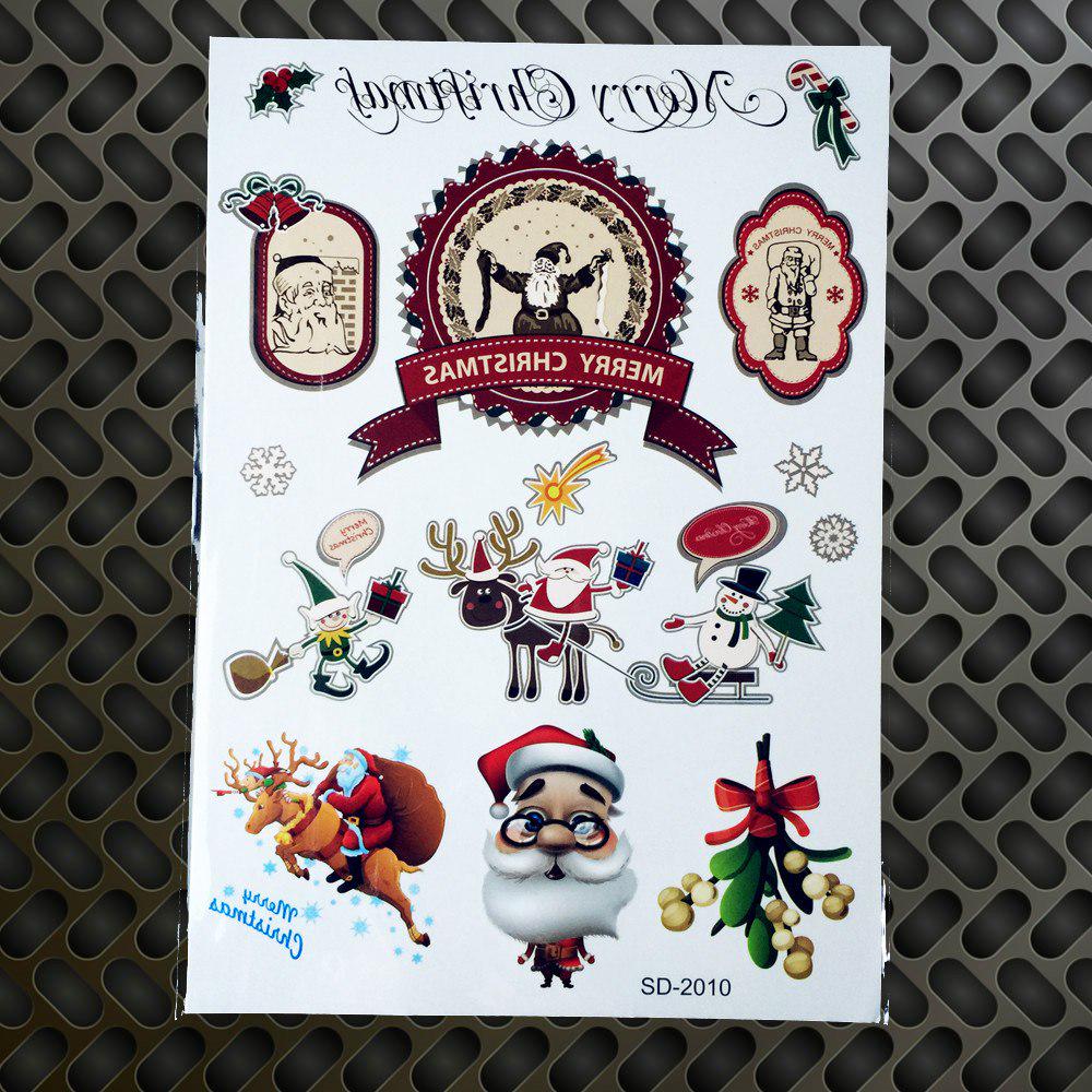 

1PC New Year Merry Christmas Temporary Tattoo Stickers Kid Children Cartoon Santa