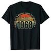 Funny 56 Years Old Vintage 1968 Limited Edition 56th Tee Tops Round Neck Short-Sleeve Fashion Tshirt Clothing Basic T-shirts