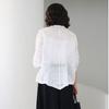 Shiz Madam Women S Sunflower Embroidery Cotton Shirt J31818