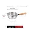 Stainless Steel Yukihira Pan: Non-Stick Milk, Soup & Noodle Pot with Wooden Handle for Baby Food & Breakfast