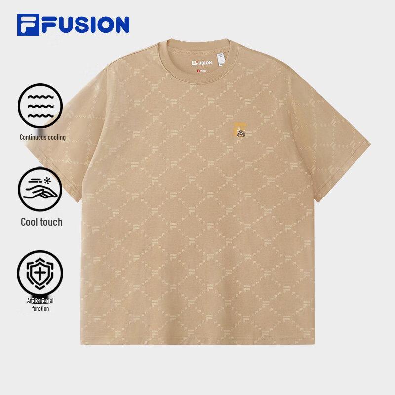 FILA FUSION Unisex Cooling Cotton Knit T-Shirt XL