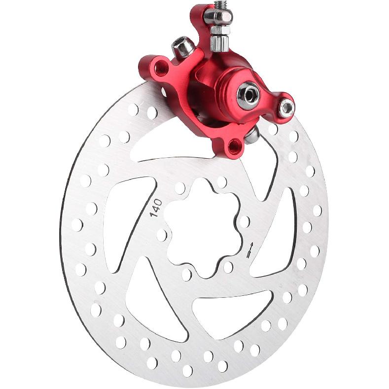 Electric Scooter Brake Rotor Brake Caliper Brake Pad Set Disc Brake Caliper Aluminum Alloy for Small Electric Scooter