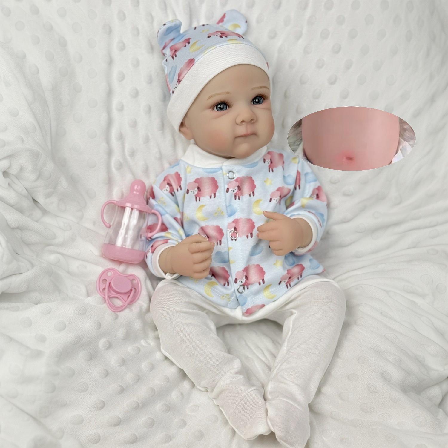 

BZDOLL 19 дюймов 48 см Кукла-реборн для девочки с телом из винила для детей Ручная работа Модная Подарок на день рождения Играть в дом Купаться Игрушка Коллекционные гуманоидные куклы vinyl body doll