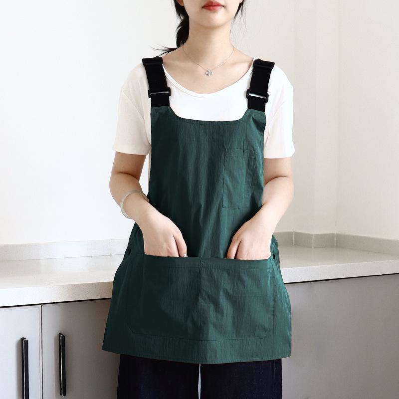 Waterproof Canvas Apron with Custom Logo - Art Studio & Barista Workwear Vest Style