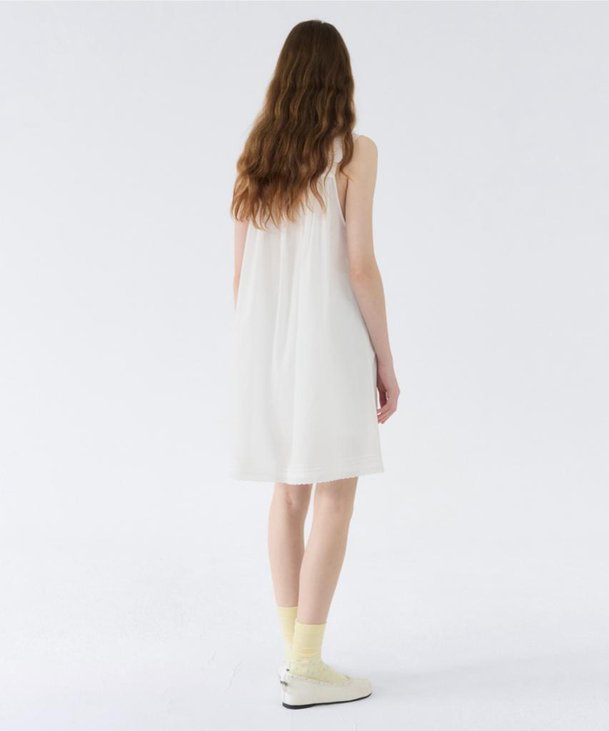 Gbh Apparel Cotton Lace Dress / White