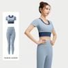 Juyitang Two-in-One Colorblock Yoga Suit - Bra-Free Fitness Apparel
