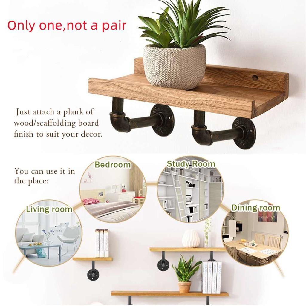 Železný trubkový regál dekorace na zeď vintage průmyslový design