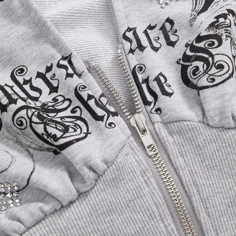 European and American retro patchwork cardigan, autumn and winter casual waist cinching, slimming short hoodie