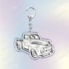 Vintage Classic Old Truck Keychains for Accessories Jewelry Retro Vector Car Keyrings Fans Friends Gifts