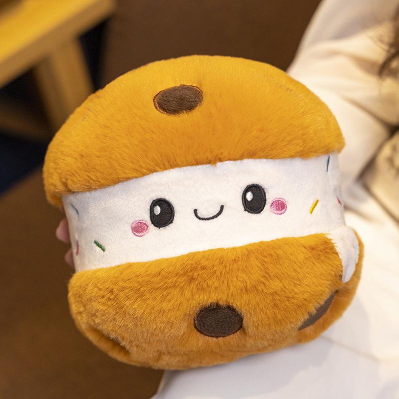 Simulated Cute Cake Series Doll Pillow Cherry Strawberry Cookies Birthday Cake Plush Toys Children's Gifts