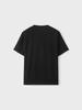 ZIOZIA Men'S Crease Round Short Sleeve T-Shirt_Black