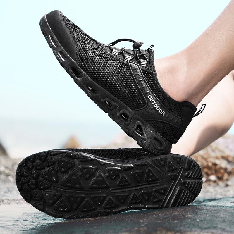 Atmungsaktive Mesh-Sommerschuhe, Outdoor-Freizeitschuhe, Upstream-Schuhe, große Strandschuhe