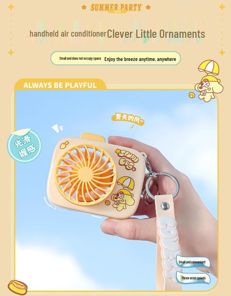 Dopamine Cute Mini USB Rechargeable Handheld Fan for Kids & Students