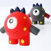 Chew Toy Built-in Sounder Cartoon Style Bite Resistant Wear-resistant Harmless Teeth Cleaning Scentless Squeaky Cartoon Animal Sound Doll for Home Use