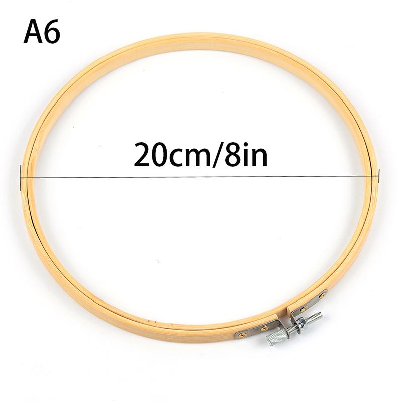 9 Styles Bamboo Frame Embroidery Hoop Ring Diy Embroidery Painting Cross Stitch Kit Round Bamboo Frame Sewing Tools Home Decor