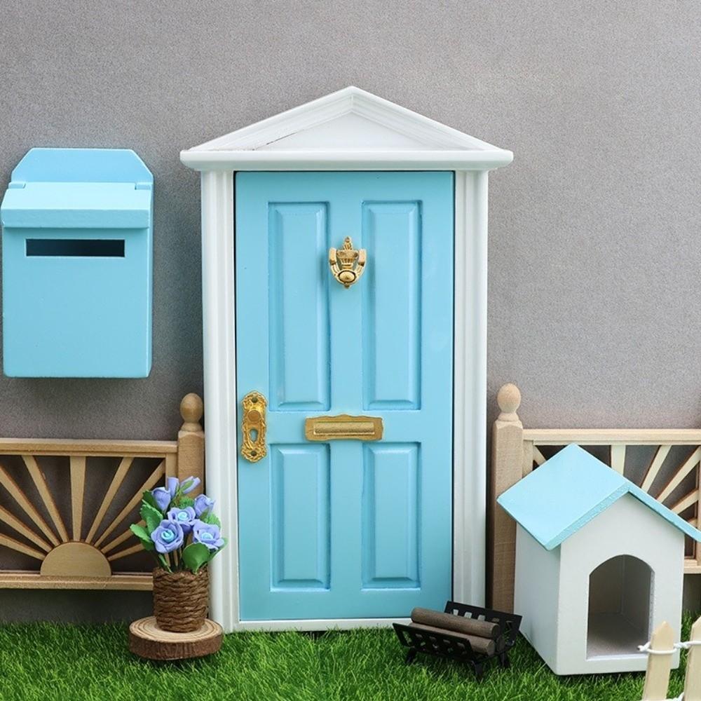 Smoother Edge Mini Wooden Door Miniature Miniature Simulation Furniture  Dollhouse Miniature