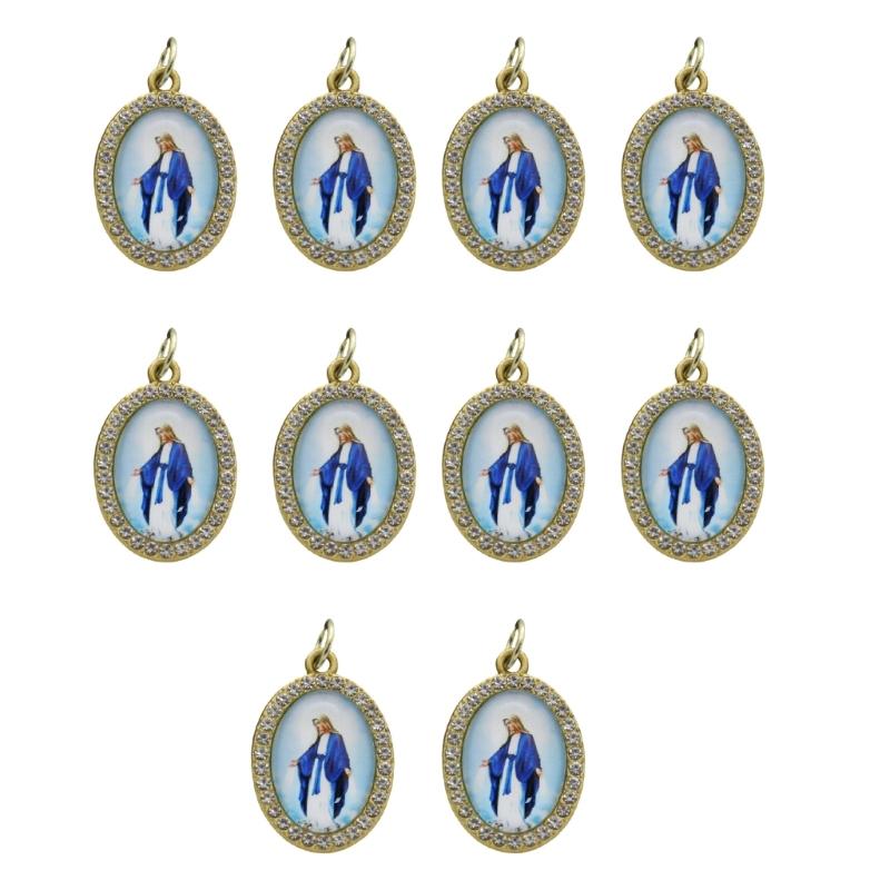 

10 шт. Металлические стразы Религиозная фигура Овальная подвеска Шарм для DIY ожерелий брелоков браслетов изготовления ювелирных изделий