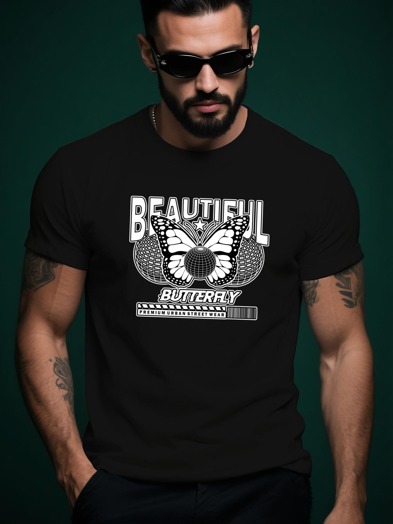 Summer Tshirt - Beautiful Butterfly Graphic XXXL