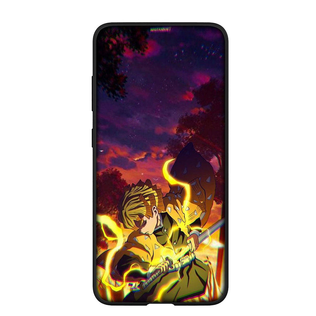 Phone Case for Samsung Galaxy S25 S24 S23 iPhone 16 15 Xiaomi Redmi Note 14 13 12 16E 11 Pro Max OPPO Moto Huawei Demon Slayer Agatsuma Zenitsu Cover