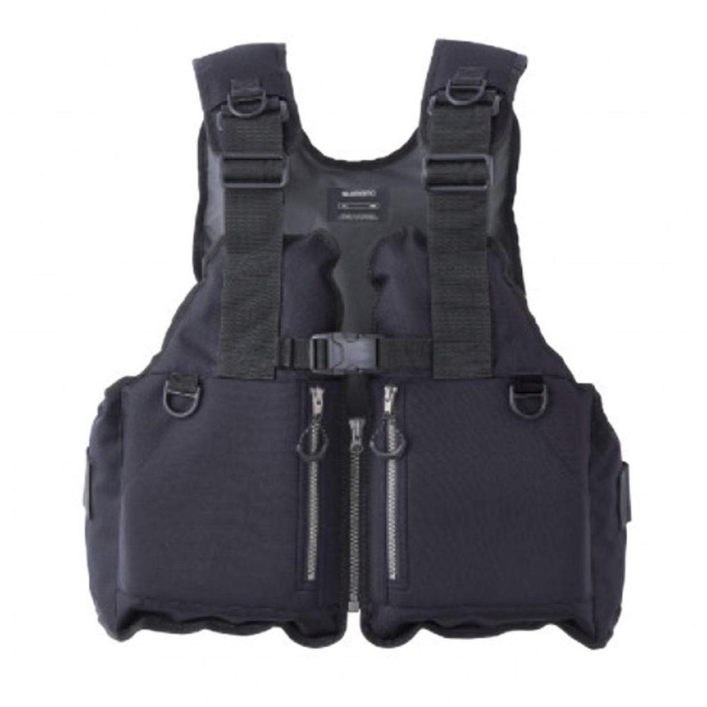SHIMANO Fishing Wear Fixed Floating Vest Rock Shore Vest Black 0 Rock Shore Rock Sea Saltwater VF-029U