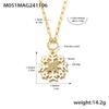 Mili Zircon Drip Oil Snowflake Pendant Necklace In Stainless Steel – European & American Romantic Fashion Style.