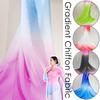 1 Yard Chiffon Gradient Rainbow Transition Color Chiffon Fabric For Diy Sewing Stage Costume Ancient Style Dress Hanfu Fabric