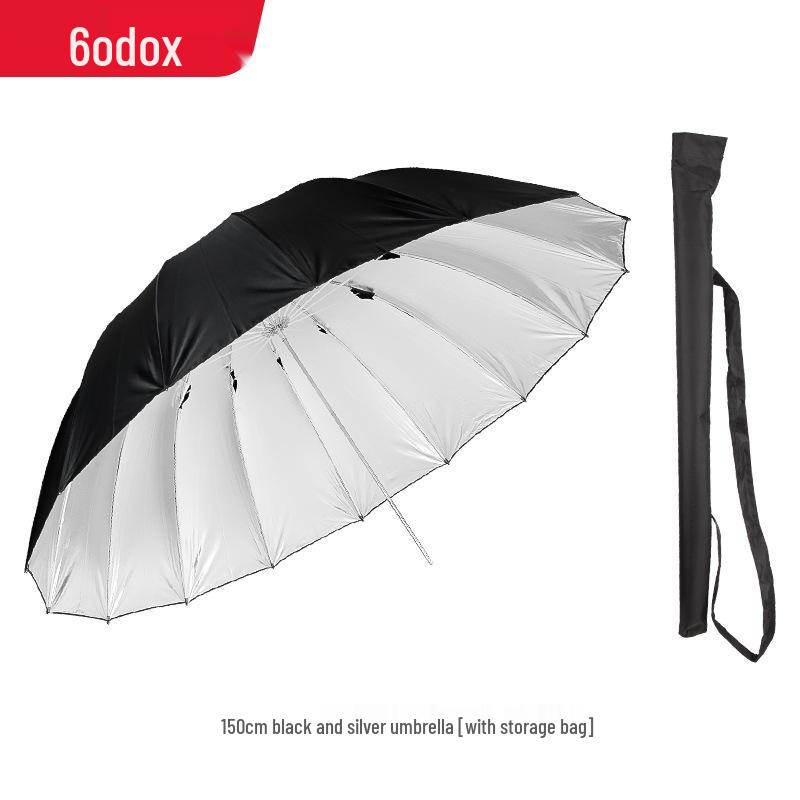 Godox 60" Black/White & Black/Silver Softbox Reflector Umbrella 150cm for Studio Portrait Photography Lighting
