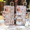 Silicone Anti-dust Phone Case For HTC Desire 20 Plus/D20+ Cute Protective Wrist Strap Ring Back Cover Shockproof Lanyard