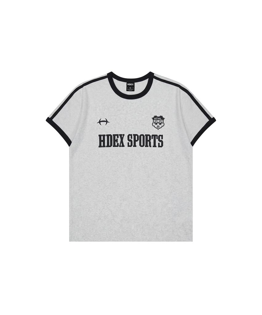 HDEX Sporty Ringer Muscle Fit Short Sleeve (Melange White)