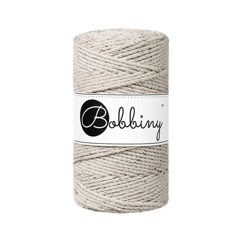

[Bobbiny] Macrame rope 3 strands 3mm 100m Bobigny macrame cord 3ply triple twist leopard
