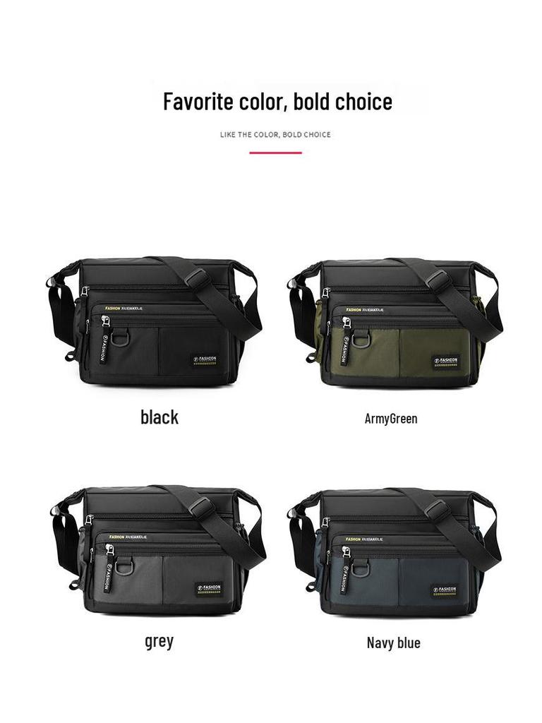 Herren Wasserabweisende Oxford-Stoff Umhängetasche - Großes Fassungsvermögen Outdoor Reise- und Business-Rucksack