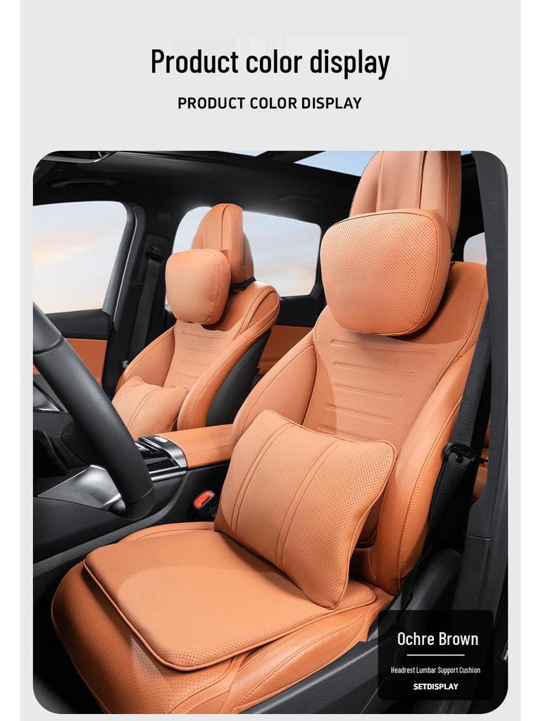Luxury Car Headrest & Lumbar Support for Maybach - Breathable Neck Protection Cushion