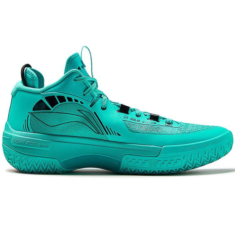 Li Ning Jiao Ao Green Demon Outdoor Basketball Shoes Wear Resistant Practical Anti Slip Rebound Mid Top Men Basketball Shoes ABFT035-6