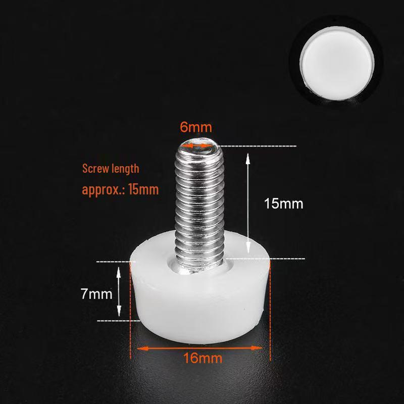 Adjustable Furniture Heightening Foot Pad (M6/M8/M10) – Screw Base for Shelves