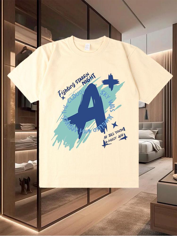 2025 New-Style Pure Cotton T-Shirts for Men Trendy and Perfect for Summer Casual Wear