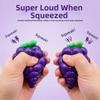 Soft Crackling Grape Squishy Toy Crunchy TPR Fidget Toy Novelty Grape Stress Ball  Children's Gifts