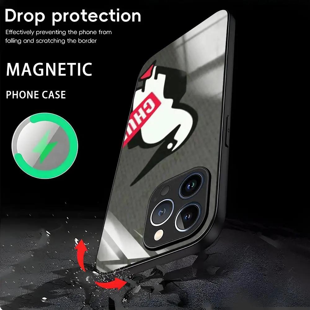 GTO Clothing Brand fashion C-ChumsES Phone Case For iPhone 16 15 14 13 12 11 X XR XS 8 Plus Mini Pro Max Glass Magnetic Case